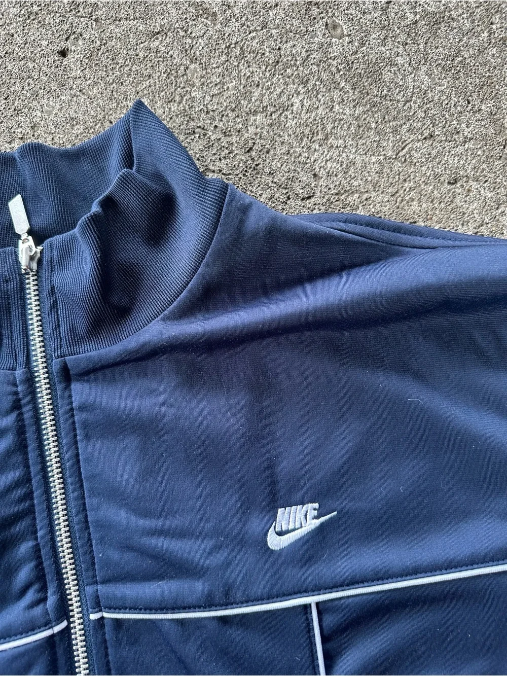 VTG NIke Blue Full Zip Track Jacket